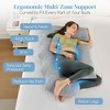 Hothugz Pregnancy Pillow - Full Body Support for Back, Belly, Hips & Legs, Removable Cover (51 Inch, Grey) - 4 of 4