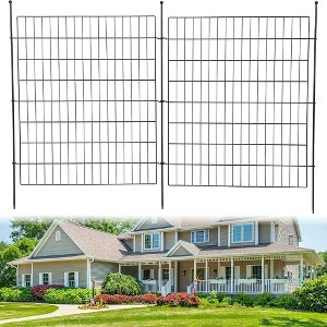 Garden Fence, 15/10 Panel Rustproof Metal No Dig Fence Panels, Garden Fencing Outdoor for Yard - 1 of 4