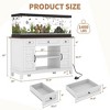 55-75 Gallon Aquarium Stand with Power Outlet - 1400LBS Heavy Duty Fish Tank Cabinet for Turtle & Reptile Terrariums - 2 of 4
