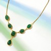 Ross-Simons 43.00 ct. t.w. Emerald Y-Necklace in 18kt Gold Over Sterling Size 18 - 4 of 4