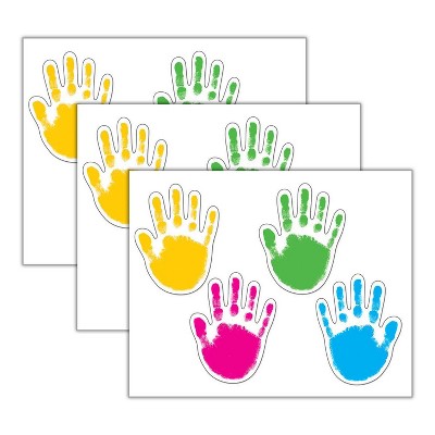 Carson Dellosa Education Handprints Cut-Outs, 42 Per Pack, 3 Packs