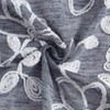 Dainty Home Rita 2-pack Linen Textured Grommet Window Panels With 3d Chenille Floral Embroidery - 4 of 4