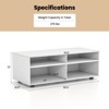 Costway 4-Cubby TV Stand Cabinet Media Console Entertainment Center with Adjustable Shelves - 3 of 4