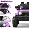 coucheta 12V Kids Ride on Truck Car with Parent Remote Control, Electric Off-Road Toy Car with Bluetooth, 3 Speed Mode and LED Lights,Battery Powered - 3 of 4