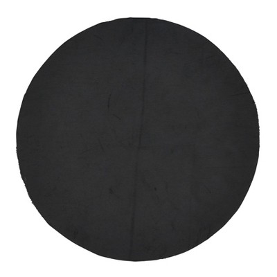 Black and Beige Beaded Round Placemats Set of 4