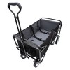 Grungis Heavy-Duty Folding Shopping Cart,Beach Cart with Strapping System & Waterproof Liners,Utility Cart for Camping,Shopping,Sports - 2 of 4