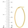 14k Yellow Gold or White Gold 40mm Large Oval Hoop Earrings - 3 of 4