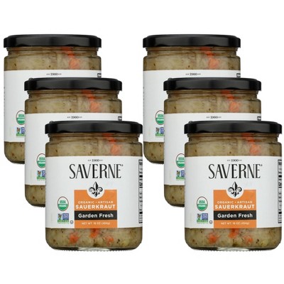 Saverne Organic Garden Fresh Sauerkraut  - Case of 6/16 oz