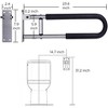 Itopfox Handicap Grab Bars for Toilet Safety, Wall-Mounted Support Rail for Seniors, Elderly, Disabled, Bathroom Handrails to Prevent Slips and Falls - 2 of 4