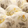 Ellis Cirtain Regency Jacobean Floral Soft Reversible Chair Polyester Fill Cushions Pad 15"x14" Navy - 4 of 4