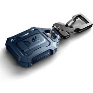 Dexnor Full-body Shockproof Case for AirTag,Anti-lost Protective Cover Airtag Holder Keychain with Key Ring & Carabiner - 1 of 3