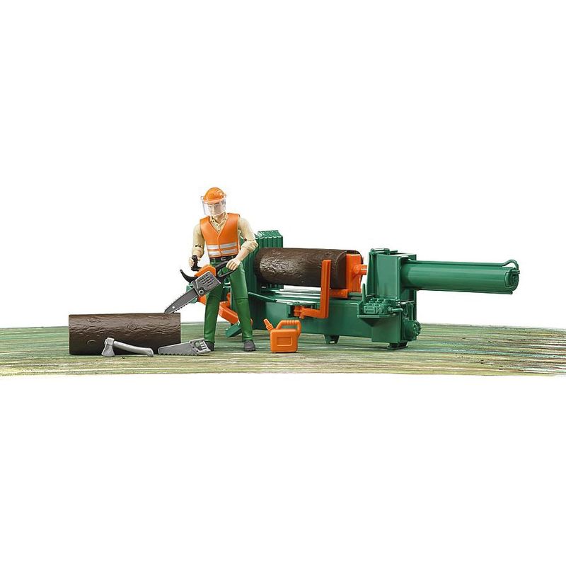Bruder bworld Logging Set with Man, Chainsaw, Axe, Accessories, 2 of 7