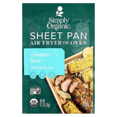 Simply Organic, Sheet Pan Seasoning Mix, Cilantro Lime, 0.71 oz