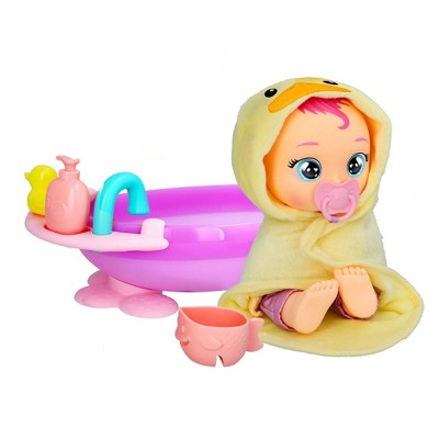 Cry Babies Newborn My First Bath Zoe Baby Doll 6pc Set W Bath Tub Target