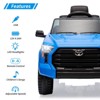 Licensed Toyota Tundra 12V Kids Electric Car with Remote Control, Dual Motors, LED Lights, Suspension - 4 of 4