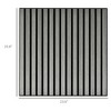 Resenkos 24" x 24" Wood Panels for Wall, 4 Pack Acoustic Panels, Sound Absorbing Slat Wall for Wall Decor, Home, Brown - 4 of 4