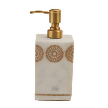 Fluted Milk Glass Soap Pump Brass Finish - Hearth & Hand™ With Magnolia :  Target