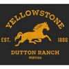 Women's Yellowstone Blue Horse Dutton Ranch Montana Est. 1886 T-Shirt - 2 of 4