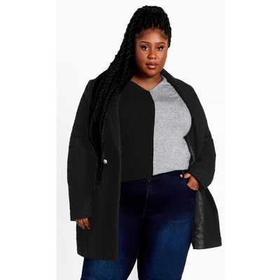 Avenue Women's Plus Size Splice It Sweater