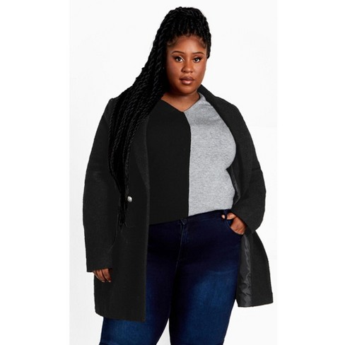 Avenue Women's Plus Size Splice It Sweater - image 1 of 4