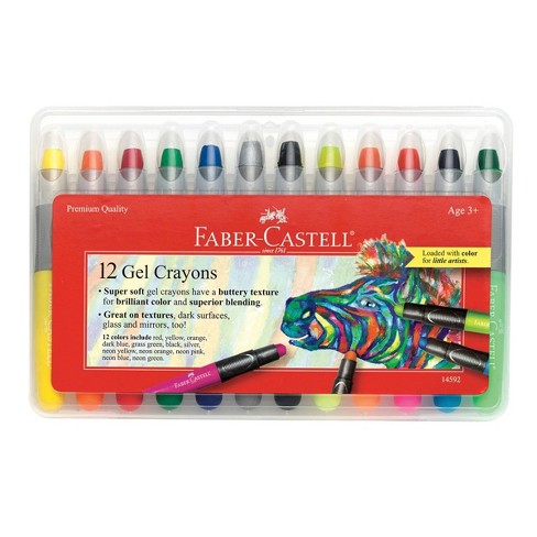 12ct Gel Crayons With Storage Case Faber Castell Target