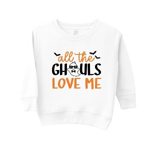 The Juniper Shop All The Ghouls Love Me Bats Toddler Graphic Sweatshirt - 1 of 3