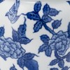 Sagebrook Home 8" Temple Jar with Lid - Ceramic White and Blue Chinoiserie Floral Stoneware for Home, Office - 4 of 4