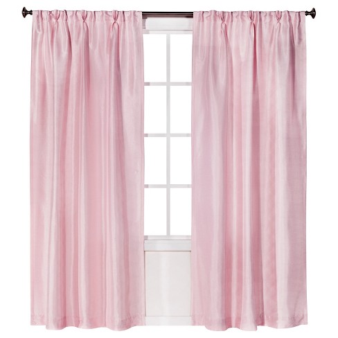 Faux Silk Pleat Curtain Panel Simply Shabby Chic Target