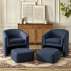 Giles Morden Upholstered Armchair with Removable Legs Storage Ottaman Set of 2|ART OF LIVING DESIGNS - 2 of 4