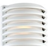 John Timberland Modern Wall Light Sconce Sleek White Hardwired 7 1/2" Fixture Frosted Glass for Bedroom Bathroom Living Room House - 2 of 4
