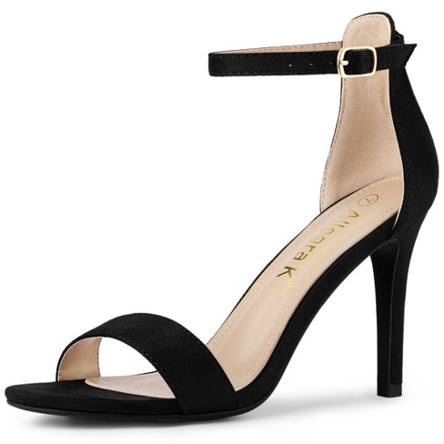 Allegra K Women's Suede Ankle Strap High Stiletto Sandals : Target