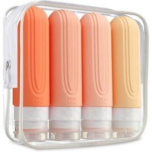 6oz Toiletry Bag Large Travel Bottles for Toiletries, BPA Free Leak Proof Tubs Refillable Liquid Traveler Accessories - 1 of 4