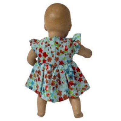 Детские куклы Doll Clothes Superstore Blue Flowers Dress Fits 15 Inch Baby Dolls — фото 4
