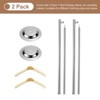 Unique Bargains Stainless Steel Adjustable Portable Beige T-Shirt Display Stand 2 Pcs - 3 of 4