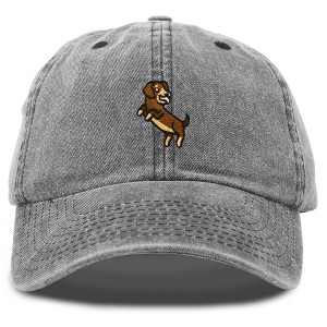Dalix Dachshund Embroidered Cotton Dad Hat Casual Adjustable Baseball Cap for Dog Lovers Womens - 1 of 4