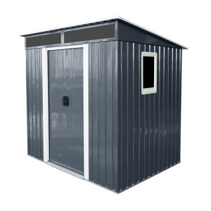 NicBex Metal Outdoor Storage Shed with Window and Transparent Plate for Backyard Garden,Patio - 1 of 4