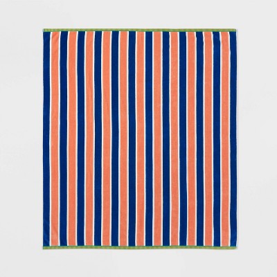 Jumbo Beach Towel Blue/Orange/Green - Threshold&#8482;_1