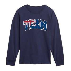 Boys' - Instant Message - Team Australia Long Sleeve Graphic T-Shirt - 1 of 4