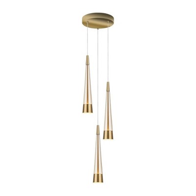 Artcraft Lighting Sunnyvale 3 - Light Pendant in  Brass