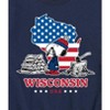Boys' - Peanuts - Wisconsin American Flag Snoopy Short Sleeve Graphic T-Shirt - 2 of 4