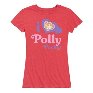 Women's - Polly Pocket - I Love Polly Pocket Short Sleeve Graphic T-Shirt - 1 of 4