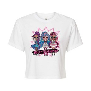 Women's - LOL Surprise! - We're All Queens Cropped Graphic T-Shirt - 1 of 4