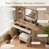 Vanity Desk With Mirror and Lights - 3 of 4