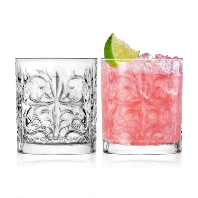 Barski Double Old Fashioned Tumbler Whiskey Glasses, Made with Fine European Craftmanship, Dishwasher Safe, 10.5 oz - 2 PK