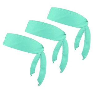 Unique Bargains Polyester Elastic Running Sports Workout Head Ties Sweatbands 3 Pcs - 1 of 3