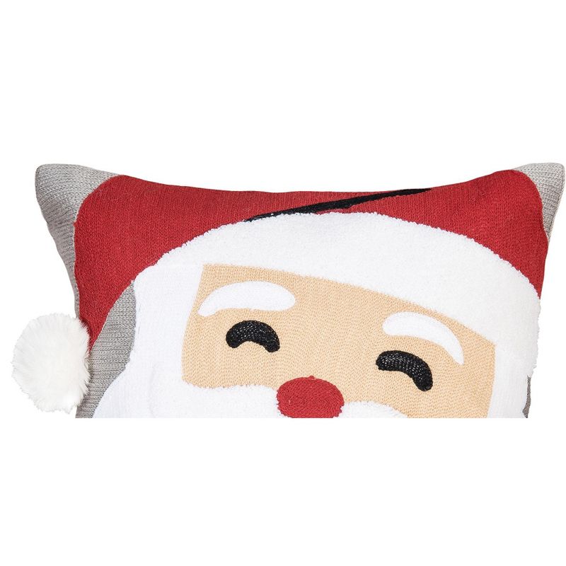 C&F Home Santa Face 14" x 14" Christmas Holiday Throw Pillow, 2 of 5