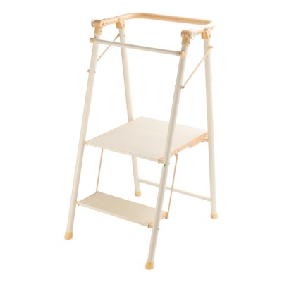 Image of Topteng 2-Step Kitchen Stepper Adult Folding Step Stool Kids Folding