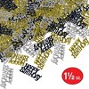 Beistle Black, Gold, and Silver Happy Birthday Fanci-Fetti, Pack of 3 - 4 of 4