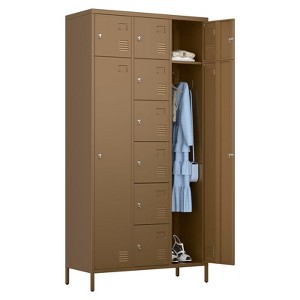 SUXXAN 8 Doors Metal Lockers for Employees School Office Gym Home Storage,15.75" D x 23.62" W x 72" H,Assembly Required - 1 of 4