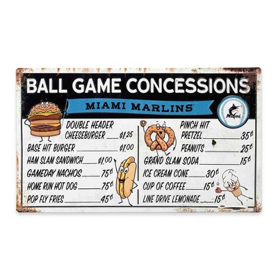 Mlb Miami Marlins Baseball Tradition Wood Sign Panel : Target